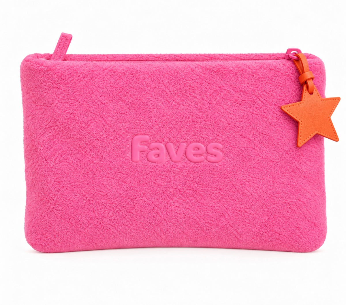 Faves fluffy makeup bag